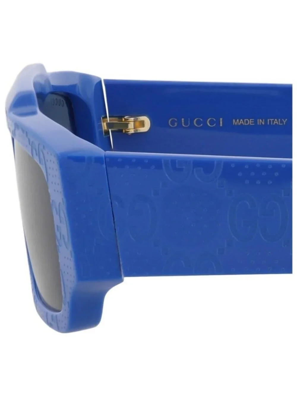 New Gucci Mens Square/Rectangle Blue Blue Blue Fashion Designer Sunglasses